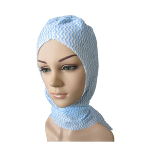 Cubierta de cabeza desechable, cubierta de cabeza de Spunlace suave con lazos